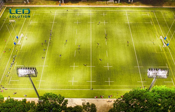 Reflectores para canchas de rugby