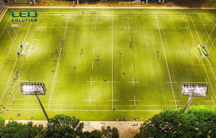 Reflectores para canchas de rugby